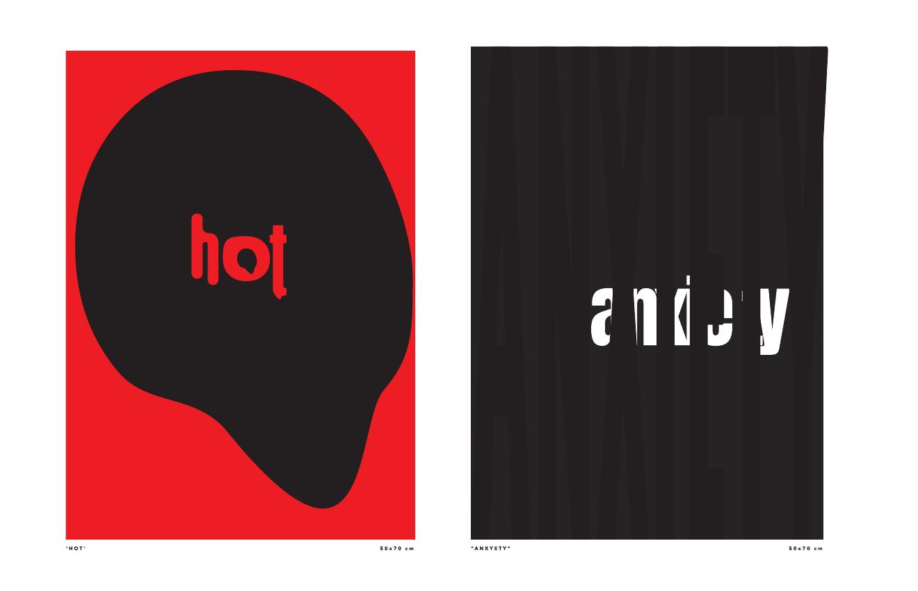 Poster and graphic experiments from personal portfolio